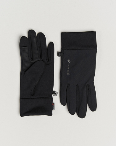 Snow Peak Polartec Stretch Gloves Black – Schwarz