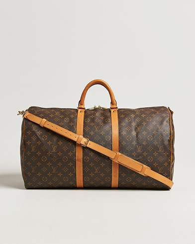 Louis Vuitton Pre-Owned Keepall Bandoulière 55 Monogram – Braun