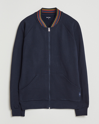 Paul Smith Artist Rib Full Zip Navy – Blau