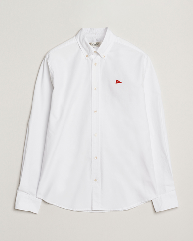 Forét Flag Regular Fit Oxford Shirt White – Weiß