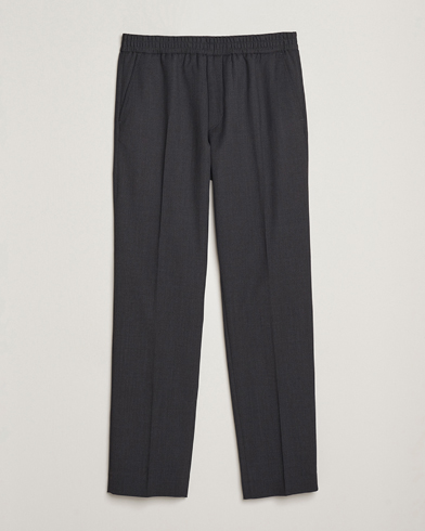 Filippa K Theo Relaxed Wool Trousers Mid Grey – Grau
