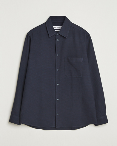 Samsøe Samsøe Damon Overshirt Salute Navy – Blau
