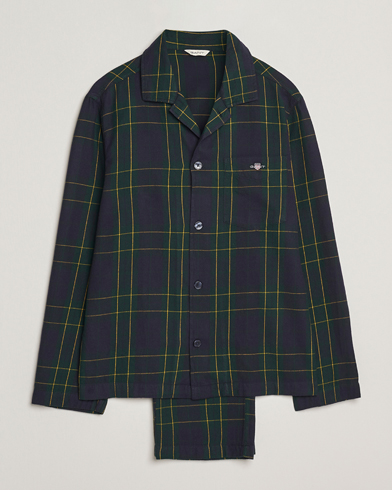 GANT Flannel Checked Pyjama Set Forest Green – Grün