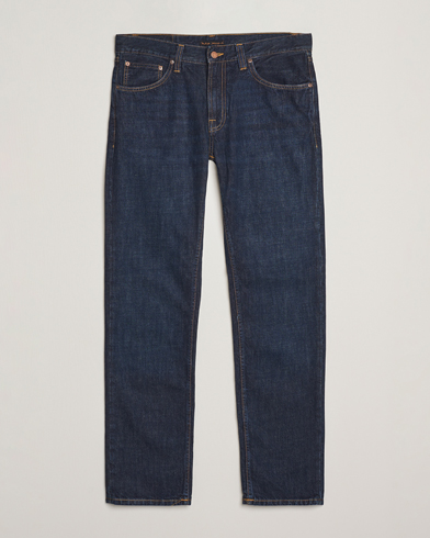 Nudie Jeans Gritty Jackson Jeans Aged Indigo – Blau