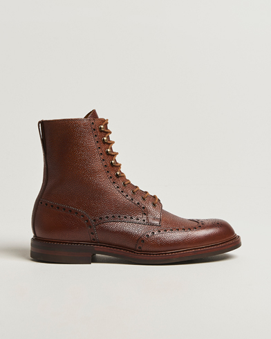 Crockett & Jones Islay Boot Tan Scotch Grain Calf – Braun