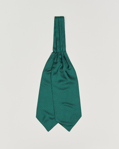 Amanda Christensen Silk Twill Micro Dot Ascot Bottle Green – Grün