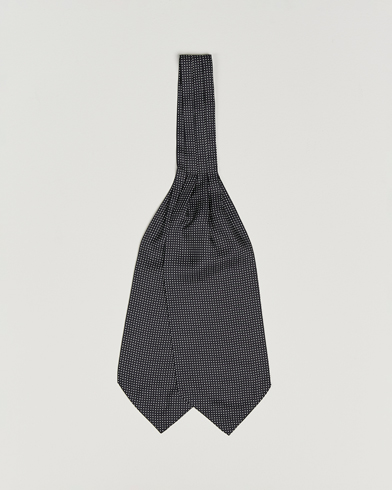 Amanda Christensen Silk Twill Micro Dot Ascot Black – Schwarz