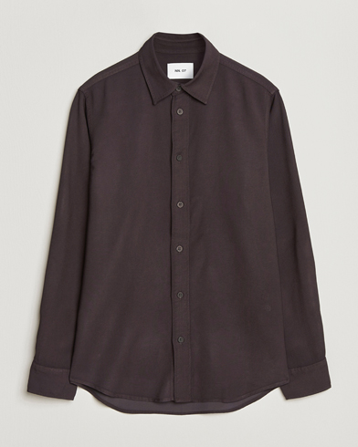 NN07 Colby Viscose Shirt Dusky Port – Braun