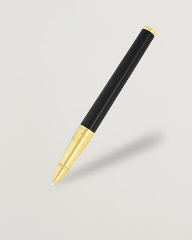 S.T. Dupont D-Initial Rollerball Pen Black/Golden – Schwarz