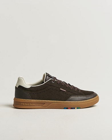 PS Paul Smith Hillstar Suede/Leather Sneaker Dark Brown – Braun