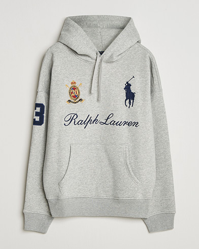 Polo Ralph Lauren Big Pony Hoodie Andover Heather – Grau