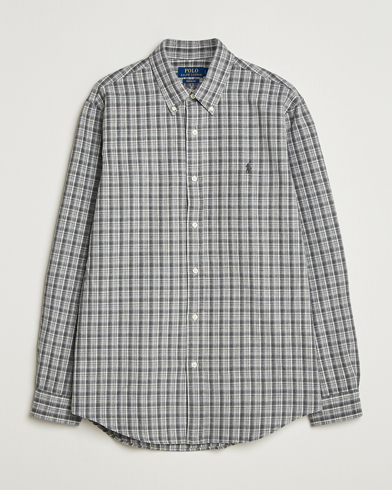 Polo Ralph Lauren Custom Fit Checked Shirt Grey Heather Multi – Grau