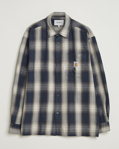 Carhartt WIP Harlin Checked Shirt Jupiter – Grau