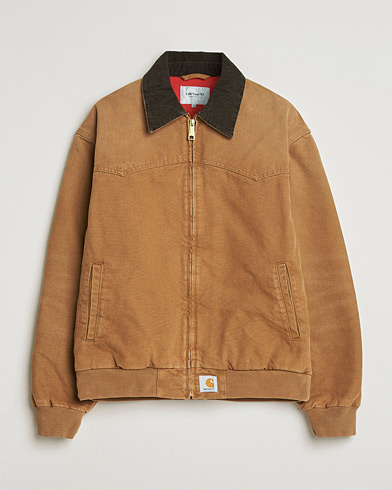 Carhartt WIP OG Santa Fee Jacket Hamilton Brown Grind Washed – Braun