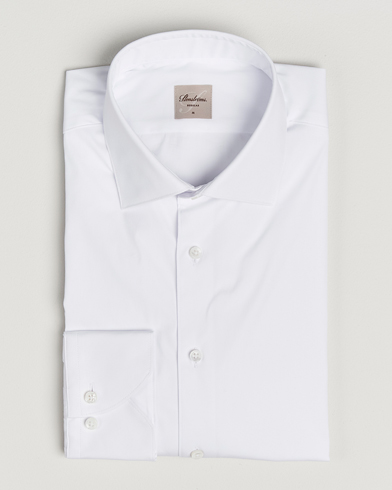 Stenströms Regular Fit Cotton Stretch Shirt White – Weiß