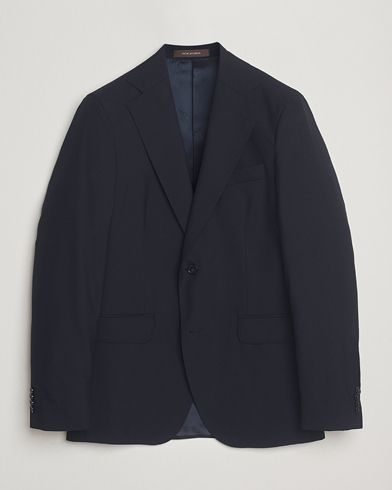 Oscar Jacobson Ego Wool Blazer Navy – Blau
