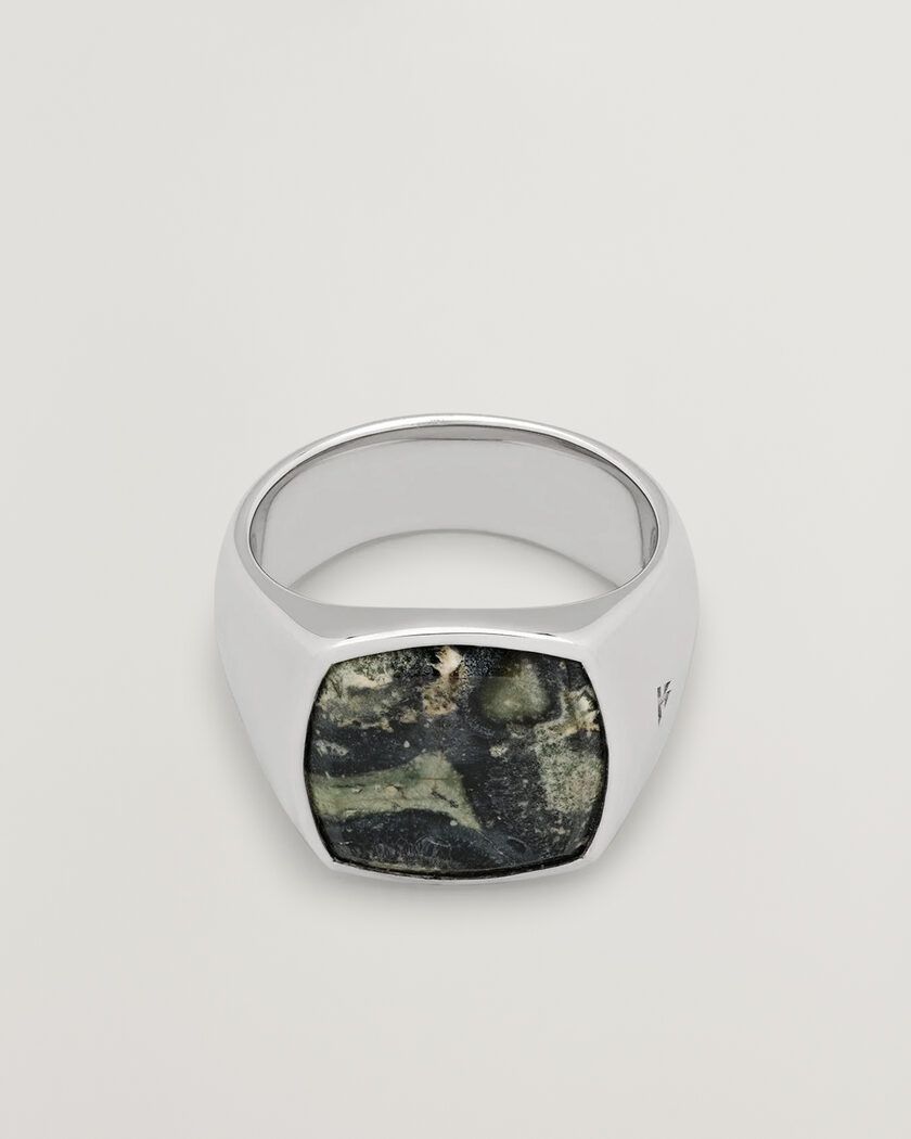 Tom Wood Cushion Ring Kambaba Silver – Silber
