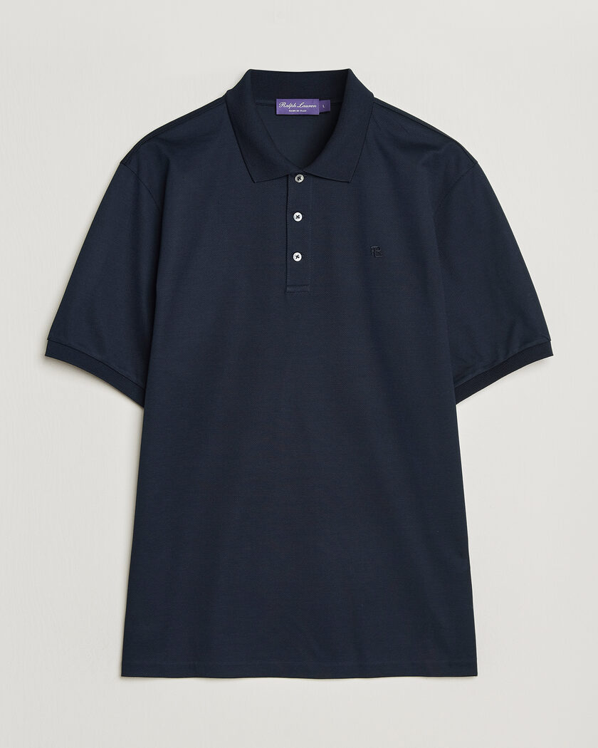 Ralph Lauren Purple Label Mercerized Cotton Polo Chairman Navy – Blau