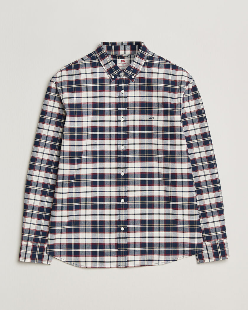Levi's Cotton Checked Shirt Dress Blues – Blau