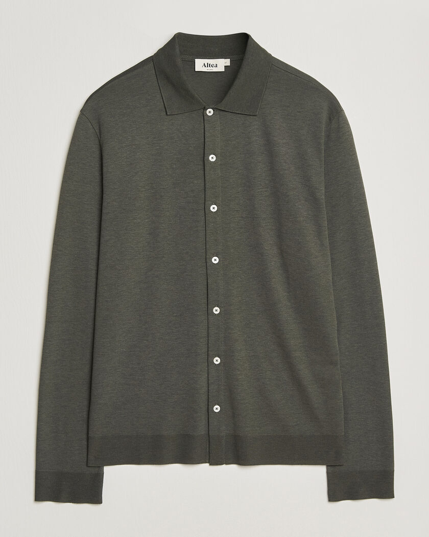 Altea Jersey Knit Shirt Olive – Grün