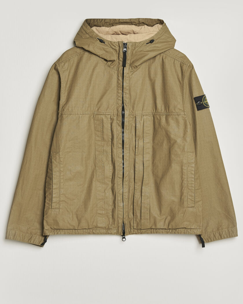 Stone Island Double Coated Cotton Ripstop Jacket Military Green – Grün