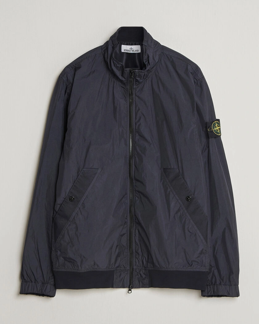 Stone Island Crinkle Reps Short Jacket Navy – Blau