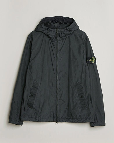 Stone Island Crinkle Reps Padded Hood Jacket Black – Schwarz