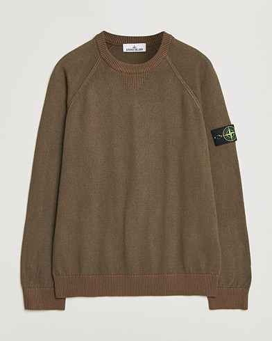 Stone Island Raw Hand Organic Cotton Raglan Crewneck Umber – Braun