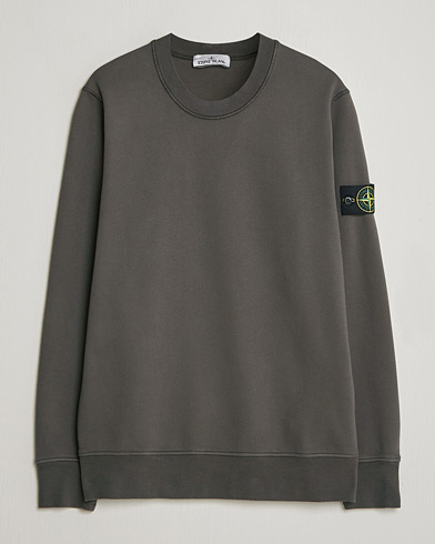 Stone Island Garment Dyed Fleece Sweatshirt Charcoal – Grau