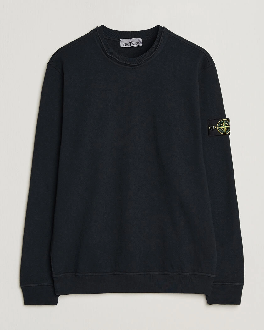 Stone Island Old Dyed Cotton Sweatshirt Navy – Blau