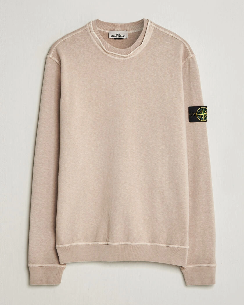 Stone Island Old Dyed Cotton Sweatshirt Desert – Beige