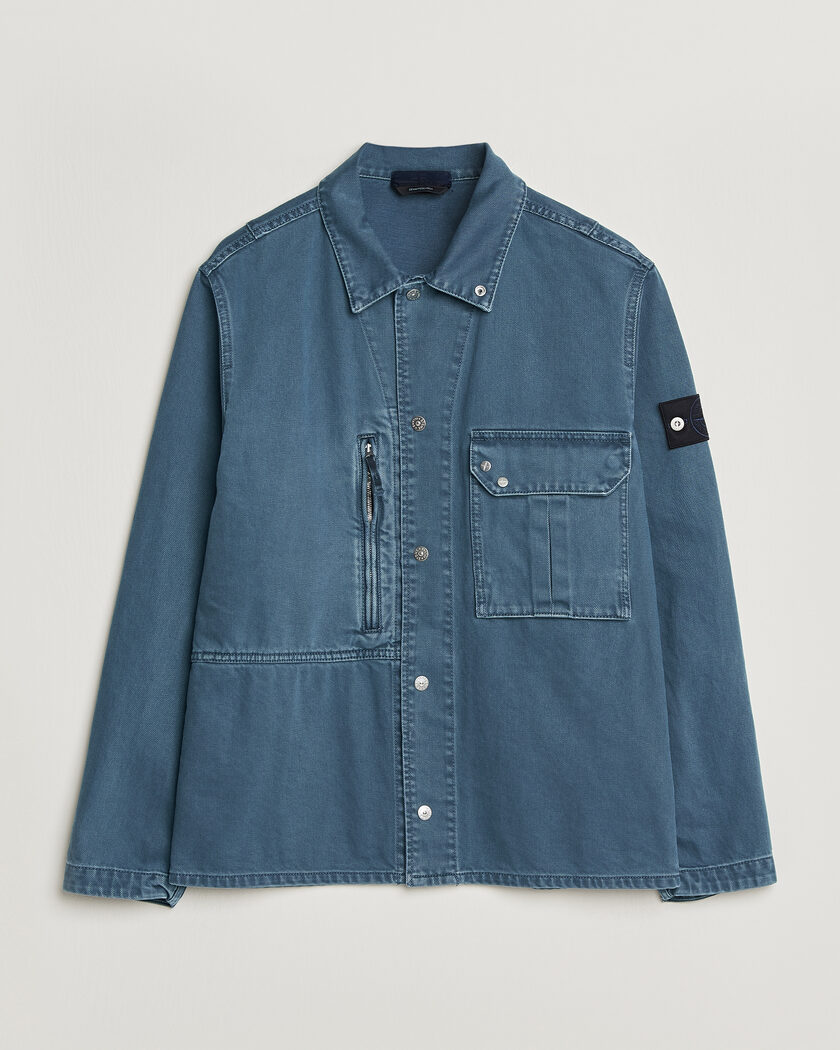 Stone Island Denim Overshirt Indigo – Blau