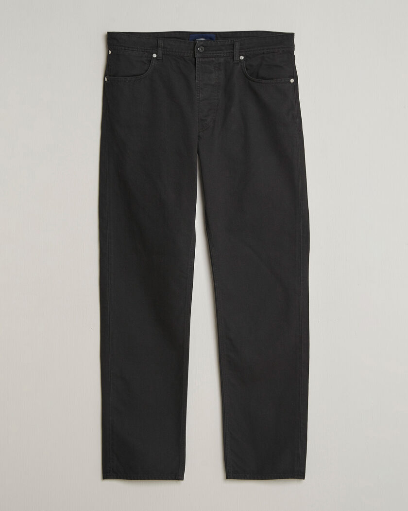 Stone Island Straight Fit Denim Jeans Black – Schwarz