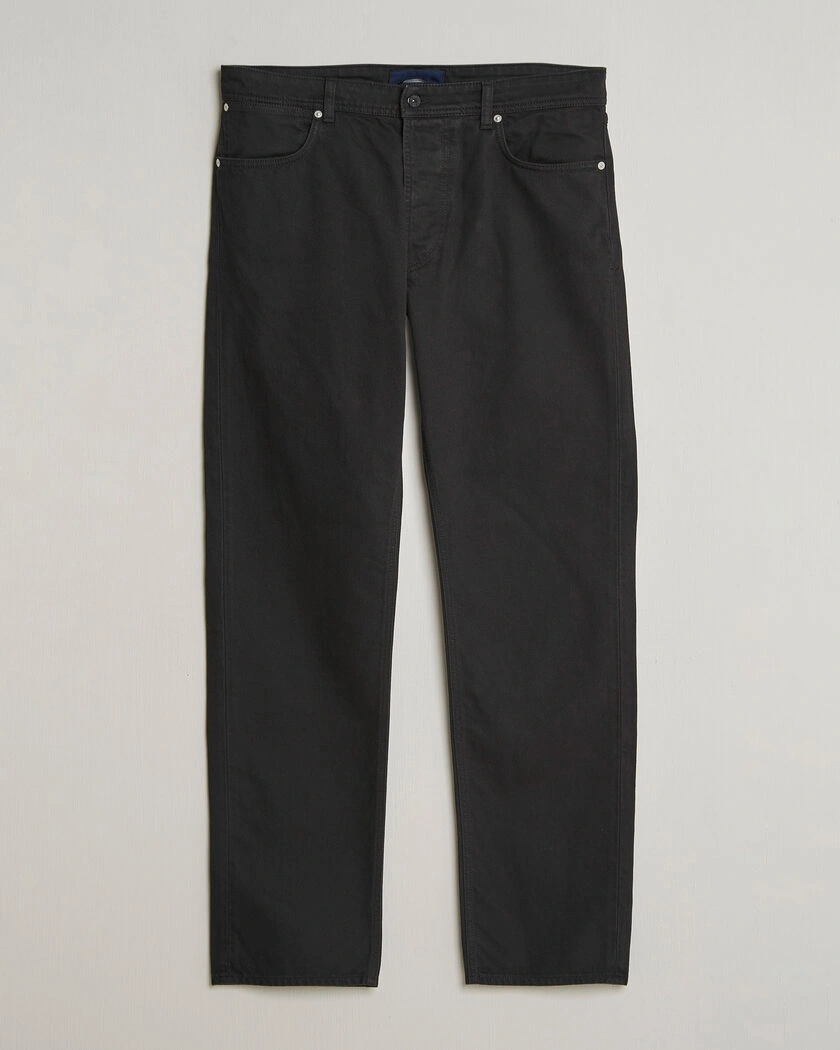 Stone Island Straight Fit Denim Jeans Black – Schwarz