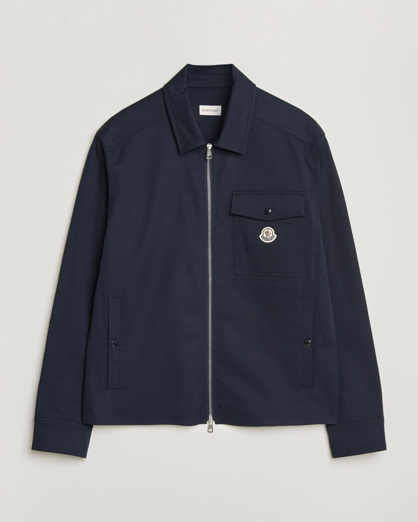 Moncler Zip Overshirt Navy – Blau