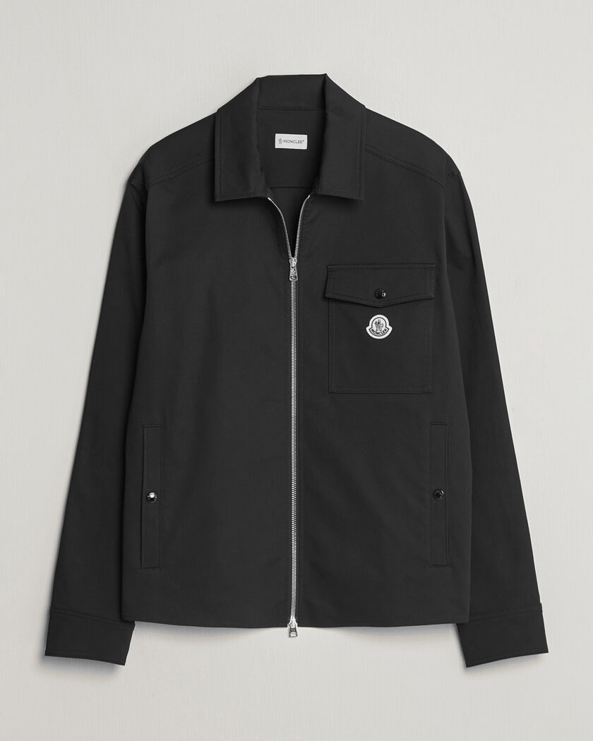 Moncler Zip Overshirt Black – Schwarz