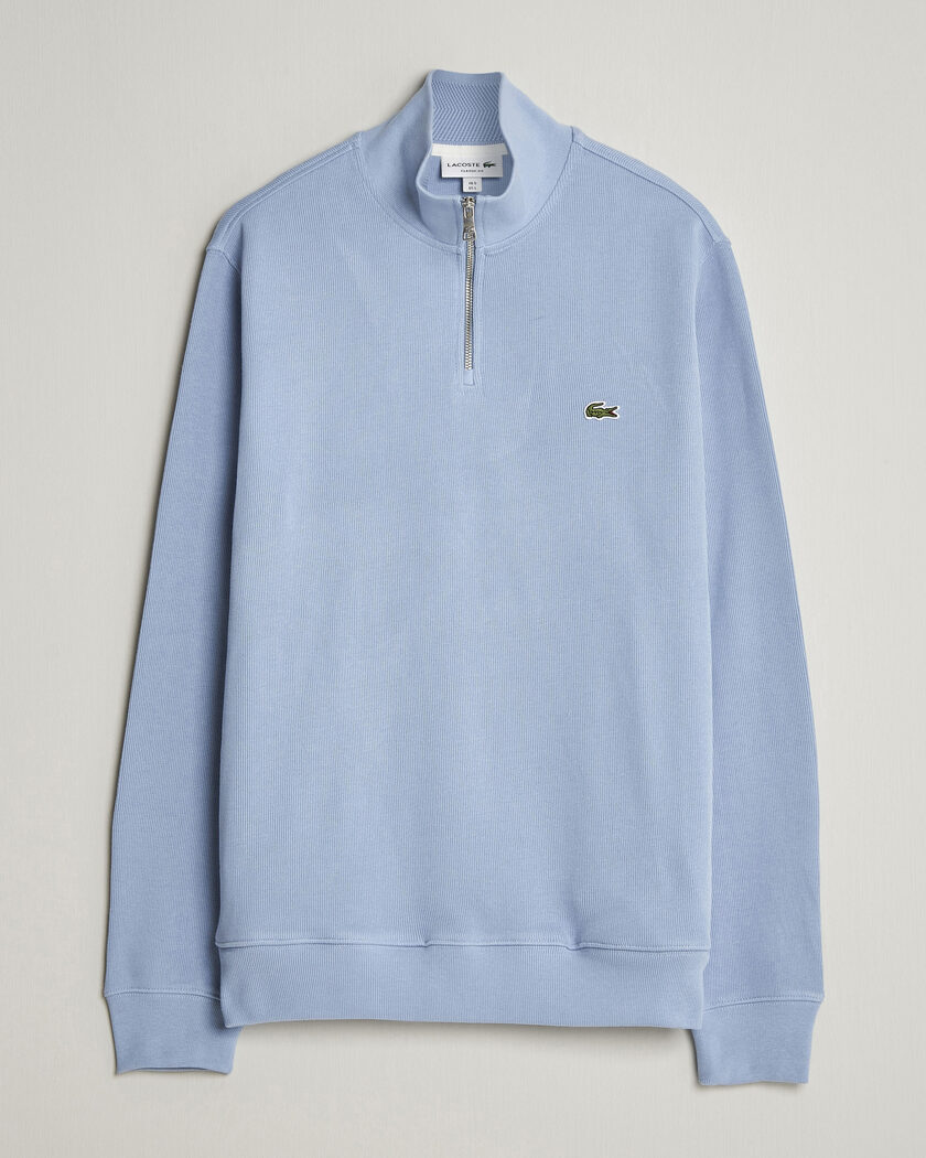 Lacoste Rib Interlock Half Zip Aphylla Blue – Blau