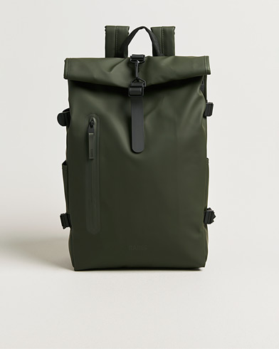 RAINS Rolltop Large Rucksack Green – Grün