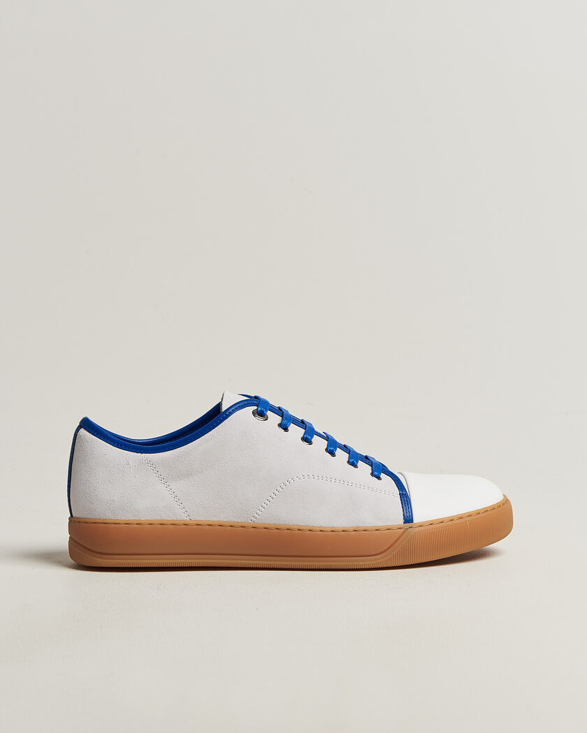 Lanvin DBB1 Nappa Cap Toe Sneaker White/Blue – Weiß