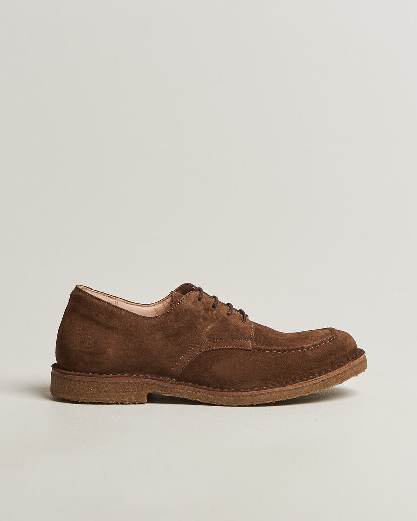 Astorflex Carlflex Derby Dark Khaki Suede – Braun