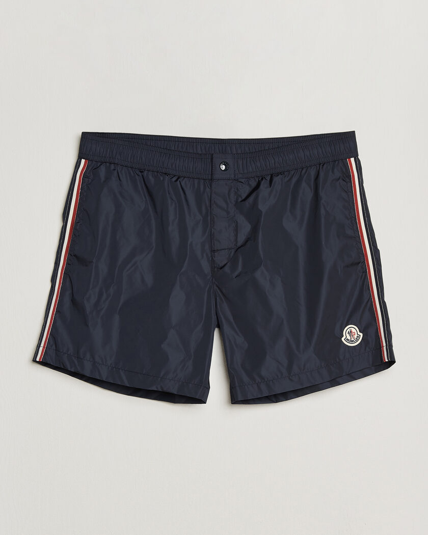 Moncler Contrast Band Swim Shorts Navy – Blau