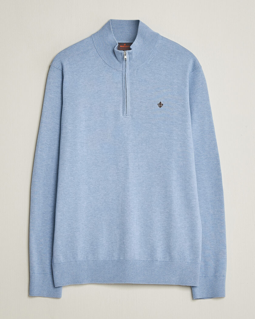 Morris Riley Half-Zip Light Blue – Blau