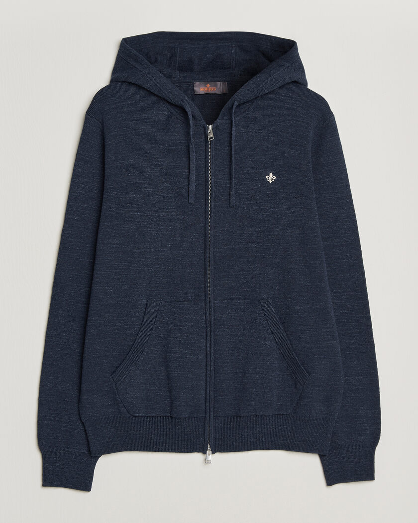 Morris Randall Full-Zip Hoodie Navy – Blau