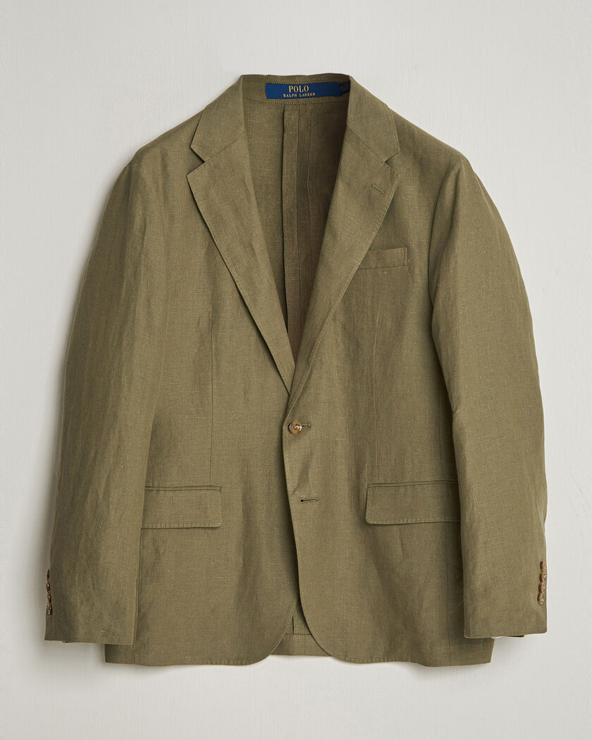 Polo Ralph Lauren Linen Sportcoat Basic Olive – Grün