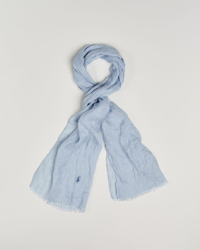 Polo Ralph Lauren Linen Scarf Chambray – Blau