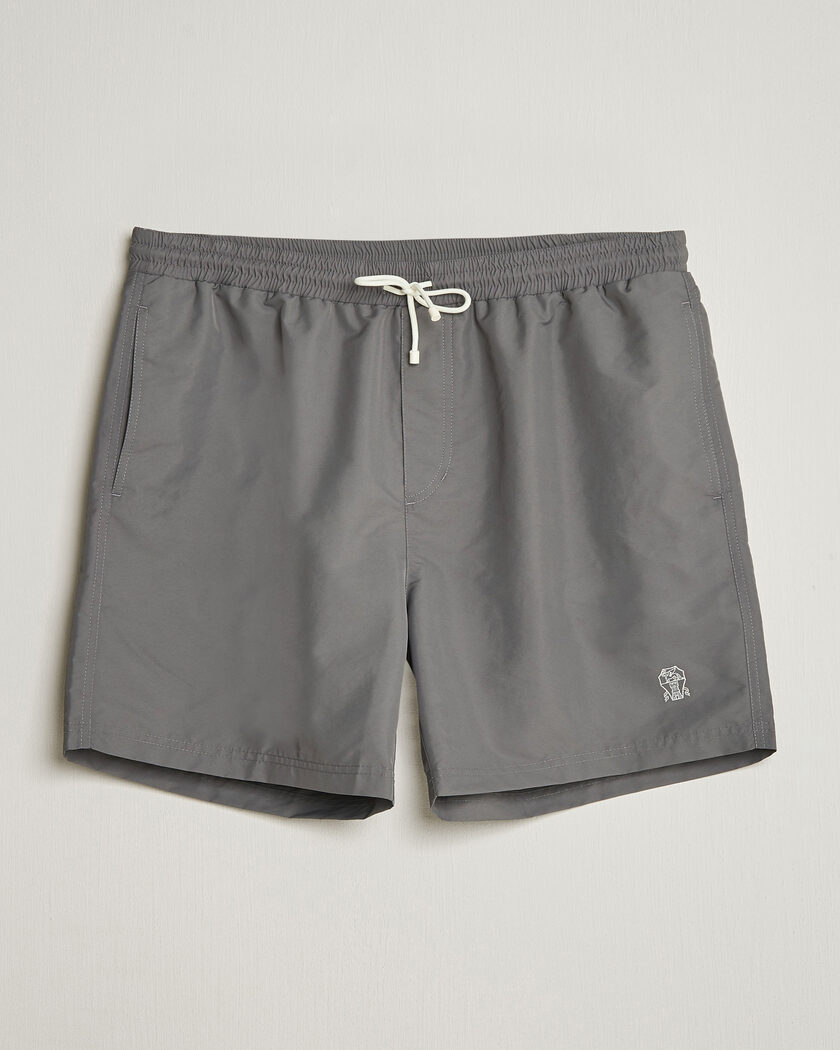 Brunello Cucinelli Nylon Swim Trunks Grey – Grau