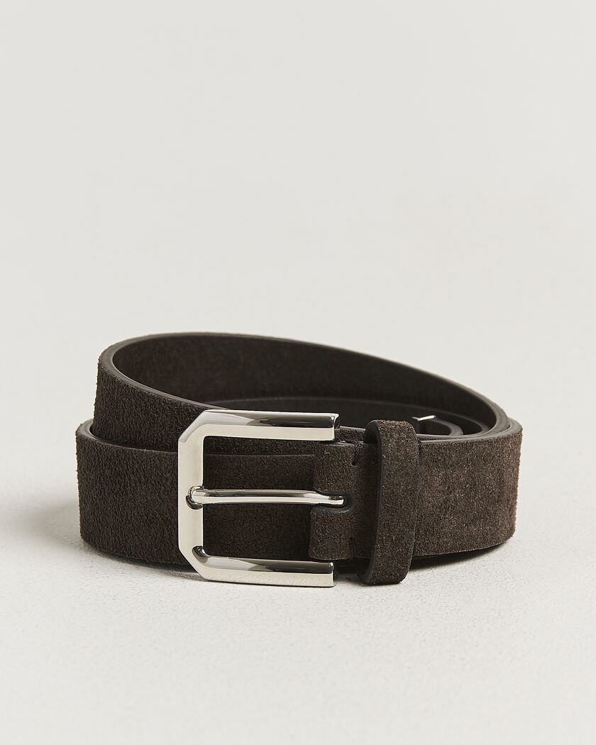 Brunello Cucinelli Classic Belt Brown Suede – Braun