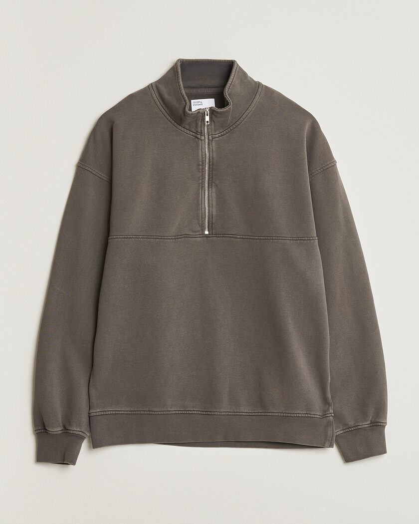 Colorful Standard Classic Organic Half-Zip Faded Mud – Braun
