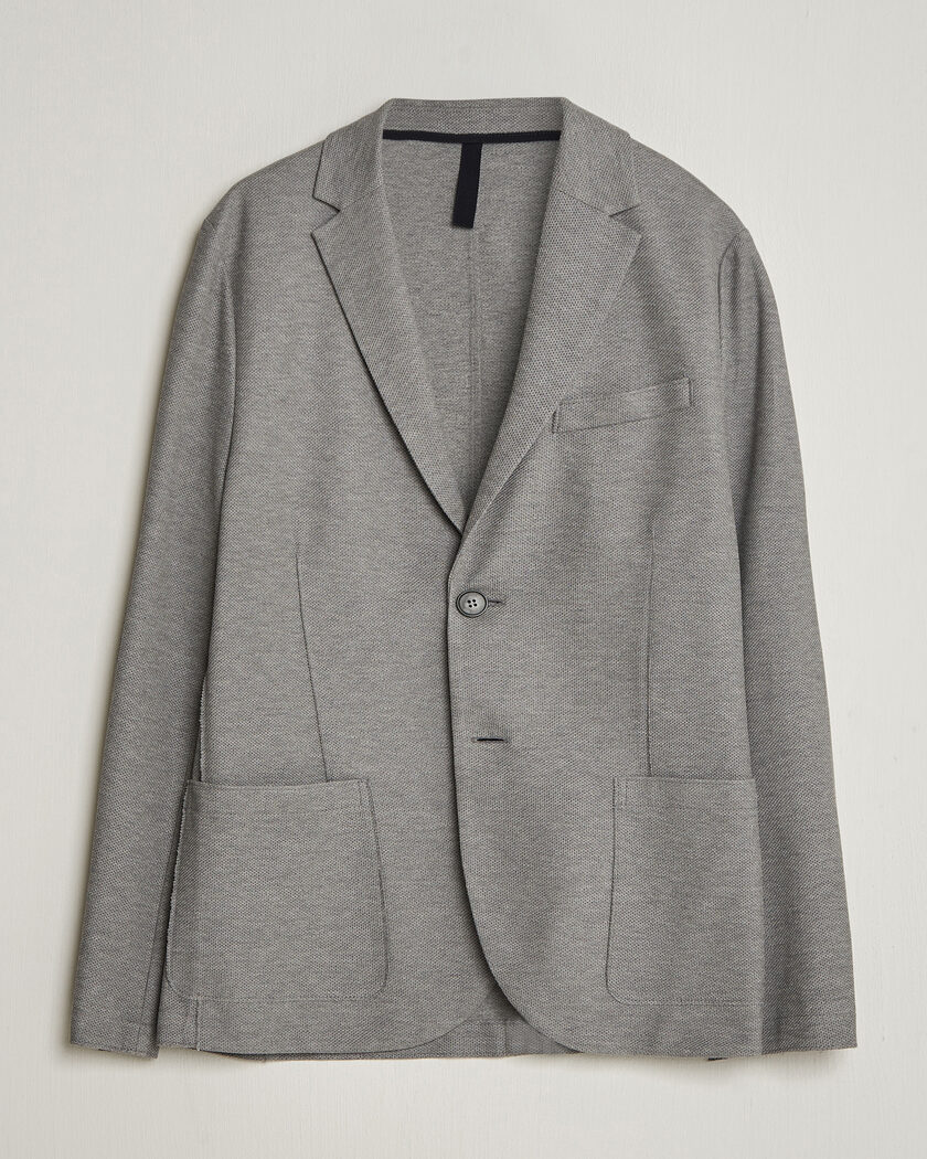 Harris Wharf London Loro Piana Honey Comb Blazer Light Grey – Grau
