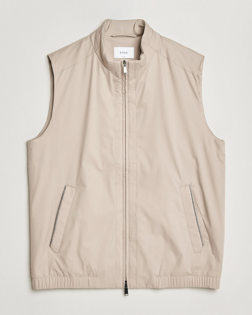 Eton Lightweight Wind Vest Beige – Beige